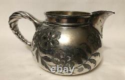 Silver Plate Coffee/Tea Pot, Sugar Bowl & Creamer Set
