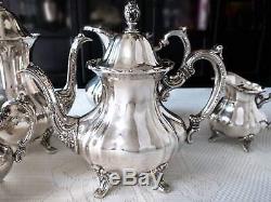 Silver Plate Coffee Tea Service Set Towle Grand Duchess 5 Piece Set