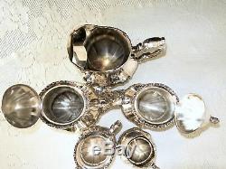 Silver Plate Coffee Tea Service Set Towle Grand Duchess 5 Piece Set