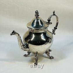 Silver Plate Coffee and Tea Set of 4 plus Butler Tray