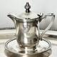 Silver Plate Creamer-tea-coffee Pot Withunder-plate Royal Pines By Nathan Straus