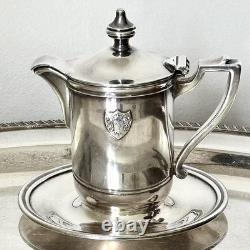 Silver Plate Creamer-Tea-Coffee Pot withunder-plate Royal Pines by Nathan Straus