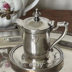 Silver Plate Creamer-Tea-Coffee Pot withunder-plate Royal Pines by Nathan Straus