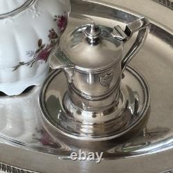 Silver Plate Creamer-Tea-Coffee Pot withunder-plate Royal Pines by Nathan Straus
