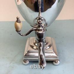 Silver Plate Footed Tea Urn 15 Tall