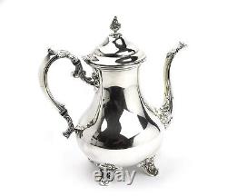 Silver Plate Gorham Silver Duchess Coffee and Tea Set on Tray SLV273