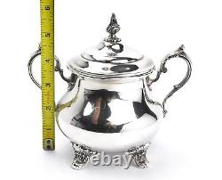 Silver Plate Gorham Silver Duchess Coffee and Tea Set on Tray SLV273