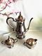 Silver Plate Oneida Tea Pot Coffee Pot, Creamer & Sugar Bowl (4 Pcs) Vintage