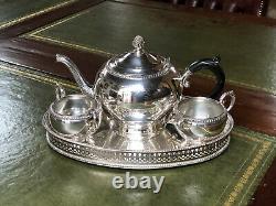 Silver Plate Tea / Coffee Set With Tray