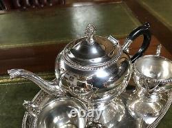 Silver Plate Tea / Coffee Set With Tray