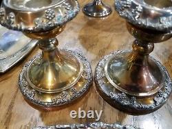 Silver Plate Tea Serving Bundle 13 pieces Various Brands Community Wilcox