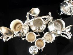 Silver Plate Tea Set Coffee Service Set With Tilting Pot Michael C Fina