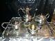 Silver Plate Tea Set Coffee Service & Tray New Beverly Manor Wilcox Is 5 Pieces
