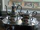 Silver Plate Tea Set Coffee Service & Tray New Beverly Manor Wilcox Is 5 Pieces