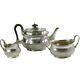 Silver Plate Tea Set Tea Pot With Matching Creamer And Sugar King George Iii