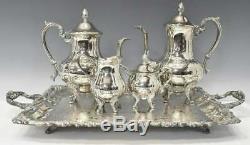 Silver Plate Tea and Coffee Service Set 5 Pieces