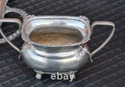 Silver Plate Viners Sheffield Tea Coffee Sugar Candle Harbour Large Tray 9 ITEMS