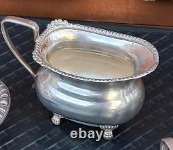 Silver Plate Viners Sheffield Tea Coffee Sugar Candle Harbour Large Tray 9 ITEMS