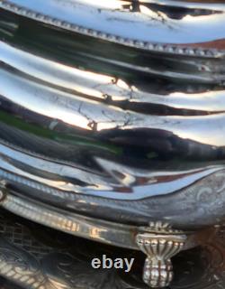 Silver Plate Viners Sheffield Tea Coffee Sugar Candle Harbour Large Tray 9 ITEMS