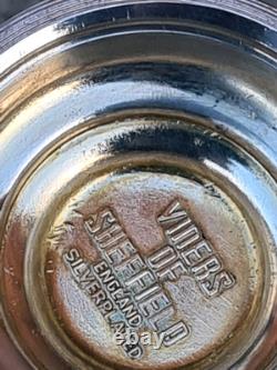 Silver Plate Viners Sheffield Tea Coffee Sugar Candle Harbour Large Tray 9 ITEMS