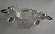 Silver Plate Tea Set With Tray Six Division Toast Rack Floral Tray X 6