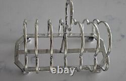 Silver Plate tea set with Tray Six Division Toast Rack Floral Tray x 6