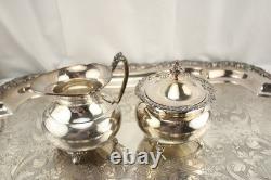 Silver Plated Ascot Community Sheffield 30 Tray Coffee Tea Sugar Gorgeous