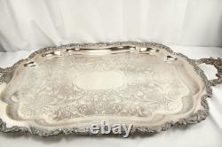 Silver Plated Ascot Community Sheffield 30 Tray Coffee Tea Sugar Gorgeous