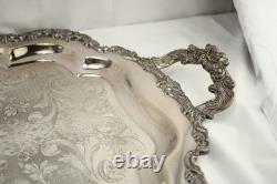 Silver Plated Ascot Community Sheffield 30 Tray Coffee Tea Sugar Gorgeous