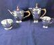 Silver Plated Four Piece Tea Service Art Deco By Roberts And Belk Romney 1920