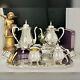 Silver Plated Tea & Coffee Service Set Vintage Sheridan Silver With Heirloom Tray