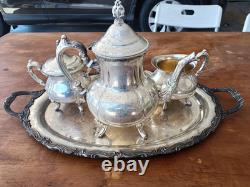 Silver Plated Tea/Coffee Set Vintage Beautifully Restored An Absolute Must Have