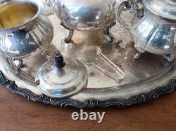 Silver Plated Tea/Coffee Set Vintage Beautifully Restored An Absolute Must Have