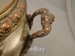 Silver Plated Tea Kettle/ Samovar/urn England 1800 Applied Cast Border With Tap