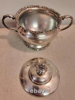 Silver Plated Tea Set International Chippendale Gorham Wm Roger Bro Van Bergh