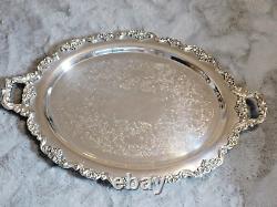 Silver Tea Set Lancaster Rose by Poole ANTIQUE! Bright and shiny silver plate