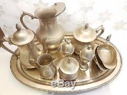 Silver Tea Set Tea & Coffee Pots, Jug, Milk Jug, Sugar Bowl, 2 Egg Cups etc