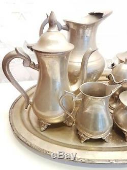 Silver Tea Set Tea & Coffee Pots, Jug, Milk Jug, Sugar Bowl, 2 Egg Cups etc