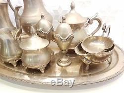 Silver Tea Set Tea & Coffee Pots, Jug, Milk Jug, Sugar Bowl, 2 Egg Cups etc