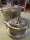 Silver Plate Large And Small Tea Caddy