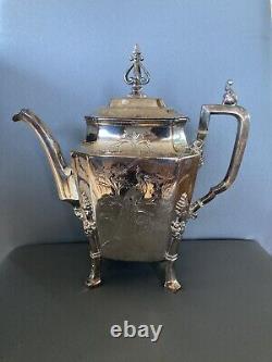 Silver plate tea pot