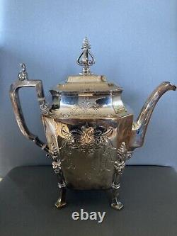 Silver plate tea pot