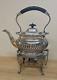 Silver-plated Spirit Tea Kettle. Monogrammed'm. C.' Excellent Condition