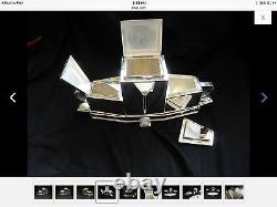 Silver tea set With Tray Looks Like A Boat Gorgeous Design Bought In