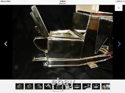 Silver tea set With Tray Looks Like A Boat Gorgeous Design Bought In