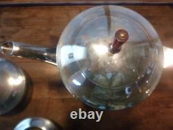 Silverplate 3 Pc. Tea Set By Albert Frederic Saunders Modernistic For Benedict