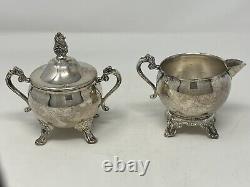 Silverplate 4 Piece Tea And Coffee Set, Alvin EP RC61, Used
