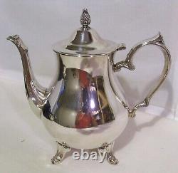 Silverplate Coffee Tea Service & Tray International Silver Vintage 6 Pieces