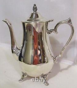 Silverplate Coffee Tea Service & Tray International Silver Vintage 6 Pieces