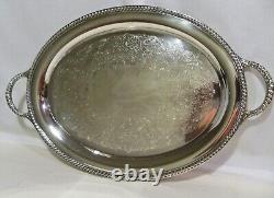 Silverplate Coffee Tea Service & Tray International Silver Vintage 6 Pieces